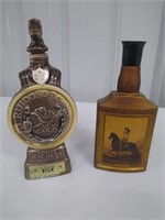 2 Vintage Collectable Whiskey  Bottles