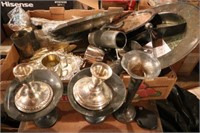 Lot of Silver-plate & Sterling Weighted Pcs.