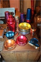 Lot of Aluminum Glassware & Accessories