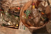 Lot of Assorted Decanters, Jars, & Bottles