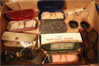 Lot of Assorted Vintage Eyeglasses & Sunglasses