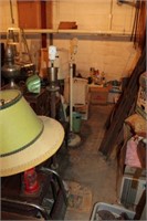 Large Lot of Lamps and Miscellaneous