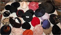 Lot of Vintage Assorted Ladies’ Hats