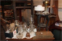 Lot of Oil Lamps and  Misc.