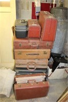 Lot of Vintage Luggage