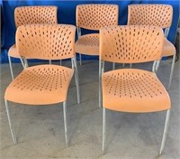 (5) Izzy Design Stackable Chairs