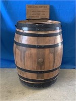 Wine Well Wine Chiller w/ Faux Barrel Cover