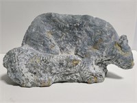 Carved stone bear
