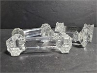 Four unknown glass pieces