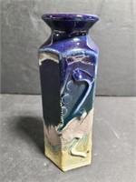 Signed pottery vase/bottle