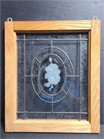 Leaded glass framed hanger