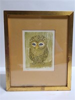 Signed and number owl art