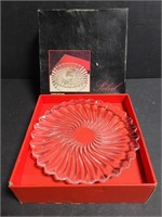 Set of 6 Soleil crystal plates in box