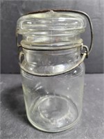 Glass jar with lid