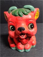 Red devil piggy coin bank