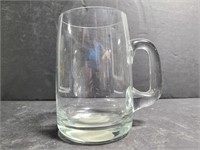 Glass frosted Apple logo mug