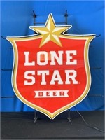 Lone Star Beer Neon Sign 36"W x 42"H