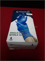 Titanfine Single Use Nitrile Gloves Size Med 100ct