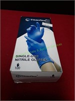Titanfine Single Use Nitrile Gloves Size Med 100ct