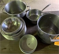 Assorted Pots and Mixing Bowls