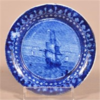 Historical Staffordshire Blue Transfer Cadmus Cup