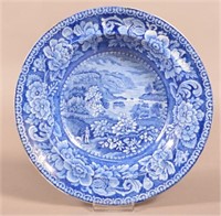 Historical Blue Staffordshire China Plate.