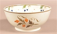 Leeds Soft Paste China Floral Decorated Waste Bowl