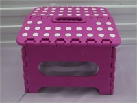 Pink Collapsible Step Stool Approx 8" T