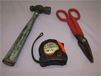 Clippers, Hammer, Tape Measure