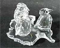 Genuine Swarovski Crystal penguin set in Original