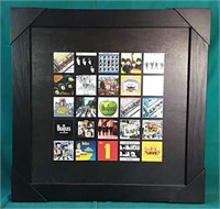 Framed18x18" Beatles print showing their LP