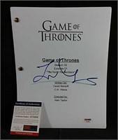 Autographed Game of Thrones scene script with COA