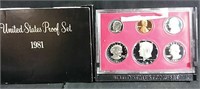 1981 US proof coin set