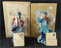 Two Charming Angels with charms from the Boyds