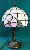 Tiffany style lamp 14"h- guaranteed working