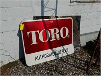 TORO AUTHORIZED DEALER METAL SIGN