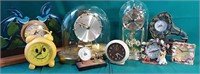 Collection of battery operated clocks