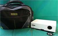 DLP projector with carrying bag, connectors and