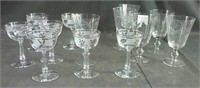 Assorted Crystal glasses