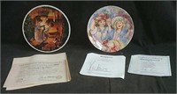Collector's plates with COA's