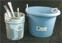 Utility bucket,  67 litres & assorted drawer