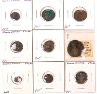 Coin 9 Assorted Coins From Ancient Roman Empire