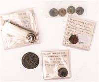 Coin 8 Assorted Coins From Ancient Rome, Judaea +