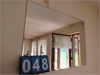 WALL MIRROR - 30X39 3/4 BUYER TO BRING TOOLS TO