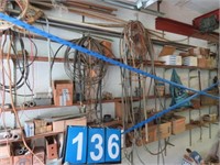 CONTENTS ON WALL, COPPER PIPE, ELECTRICAL WIRING