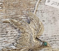 SS Pheasant with Turquoise Eye Pin
