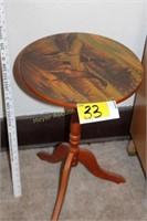 Wooden Stand w/ducks print