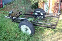 2 wheel trailer w/winch & adjustable hitch