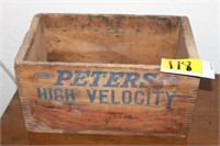 Peters Wooden Box & Misc Shells