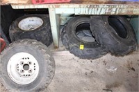Pair of tires 25x8 -12, 22x11 rims